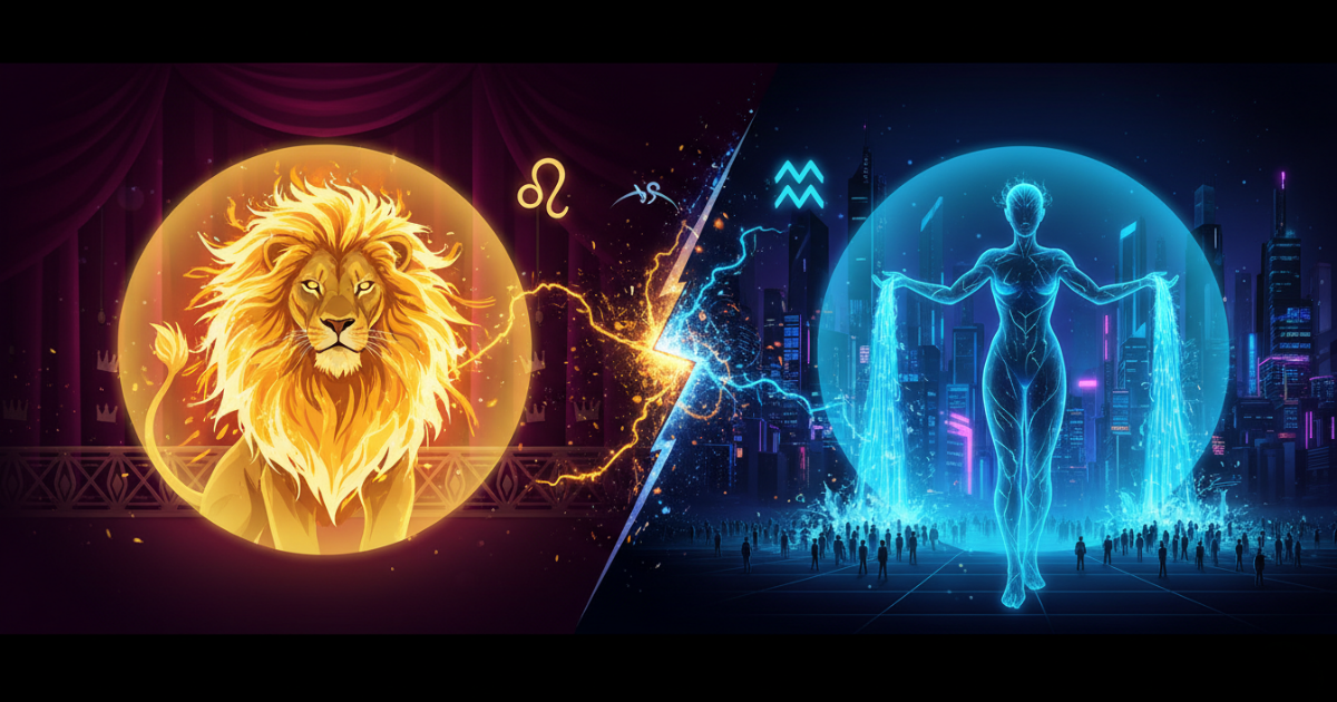Leo and Aquarius Love: When Two Fixed Signs Collide